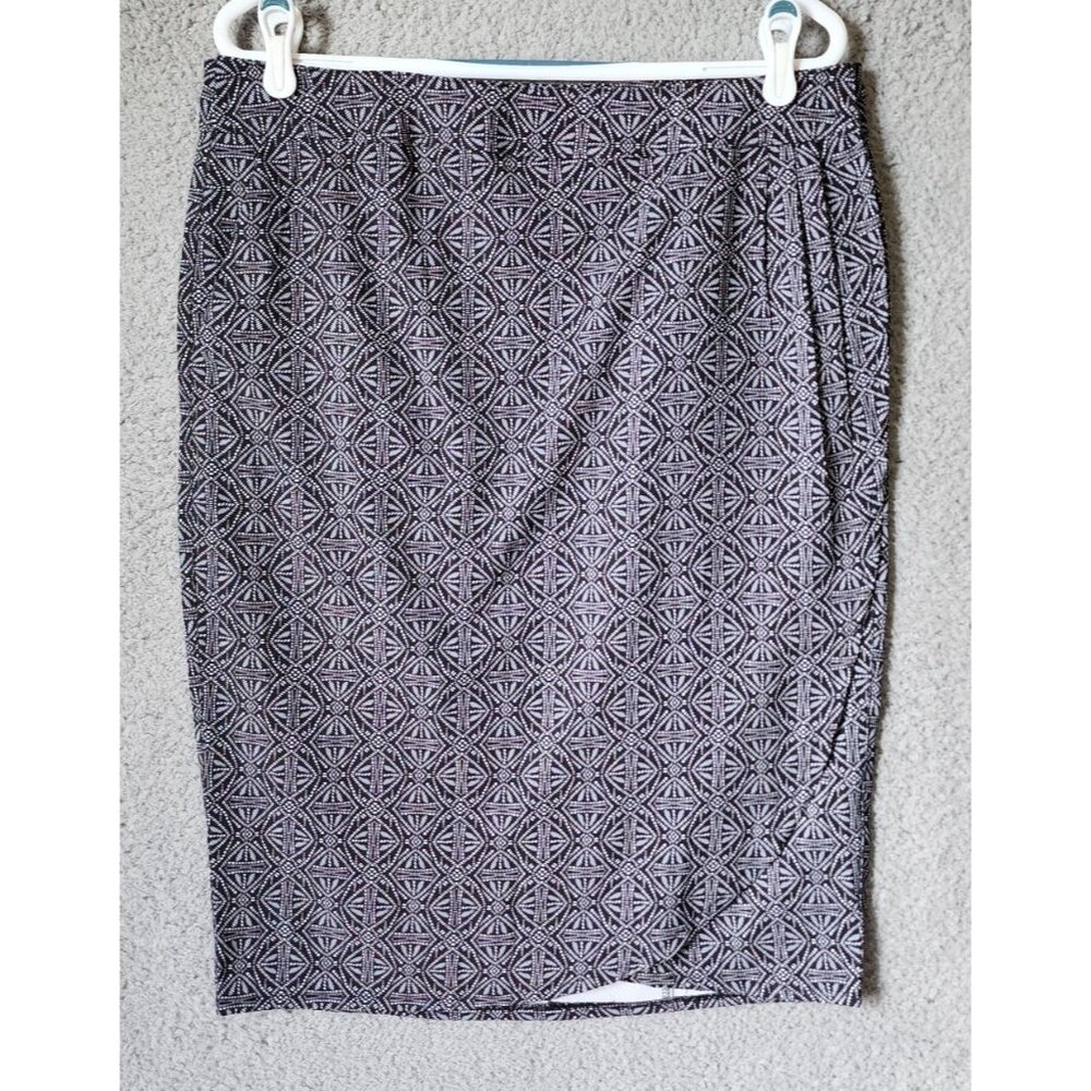 NEW Ripskirt‎ Length 3 Beach Swim Cover Up Skirt Tropical Black Pearl Batik Sz L